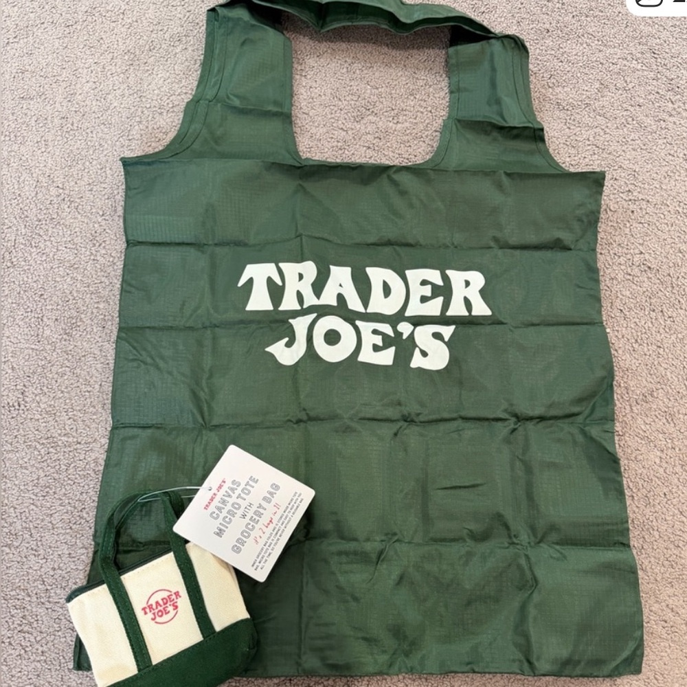 Trader Joe's Canvas Micro Tote - Picture 2 of 2